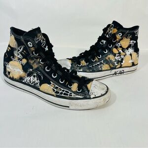 Converse CTAS Pro Hi Sean Pablo Black Graphic Skate Shoe 172388C M 7.5 W 9.5